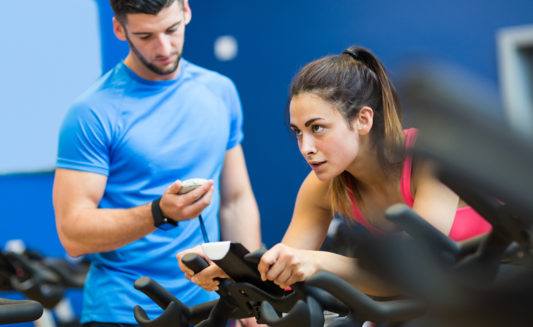 From habit to addiction - young woman working with determination and obsession in the gym