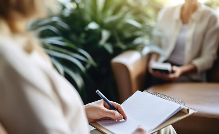 Stress therapy counselling session