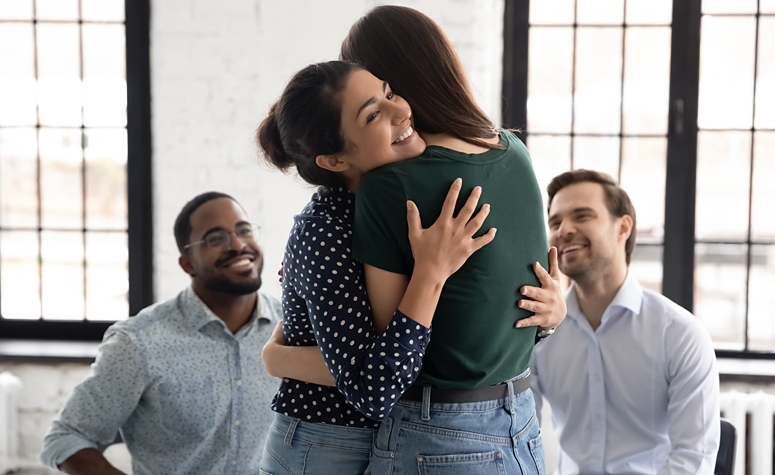 Group therapy session during a detox treatment programme
