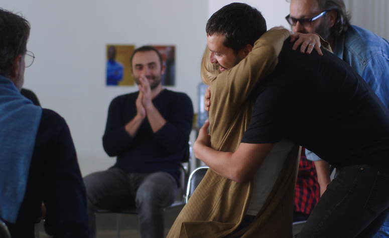 Group therapy session as part of a 14-day detox treatment programme