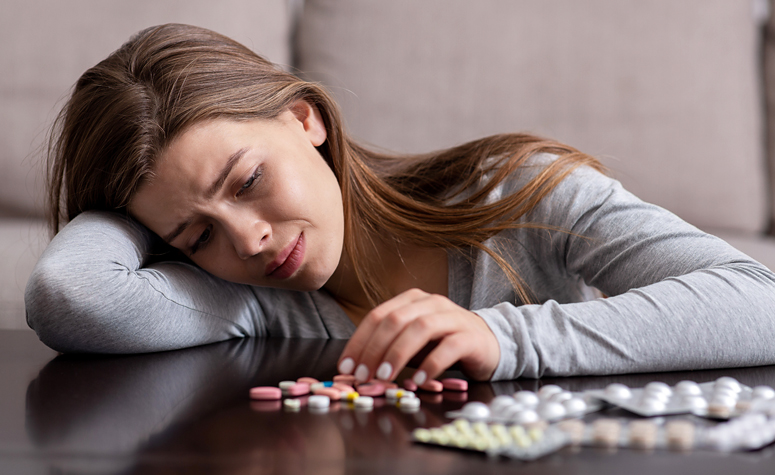 Woman addicted to PCP tablets