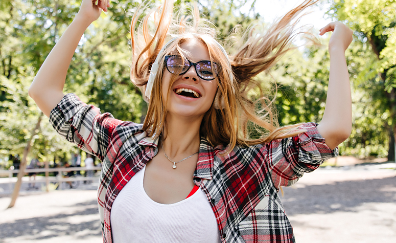 Woman enjoying life and free from Lorazepam following treatment for her addiction